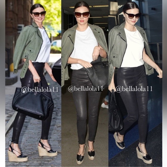 AUTHENTIC YSL LEATHER ESPADRILLES - Picture 2 of 12